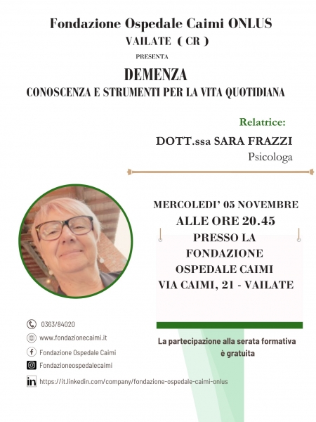 Serata formativa del 05 novembre 2025