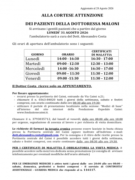 DOTT. ALESSANDRO COSTA