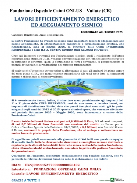 CAMPAGNA DI EFFICIENTAMENTO ENERGETICO - agg. agosto2025